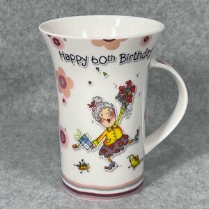 Designer Greeting Mug Tooti Fruiti Novelty Happy 60th Birthday Girl Grandma 2007